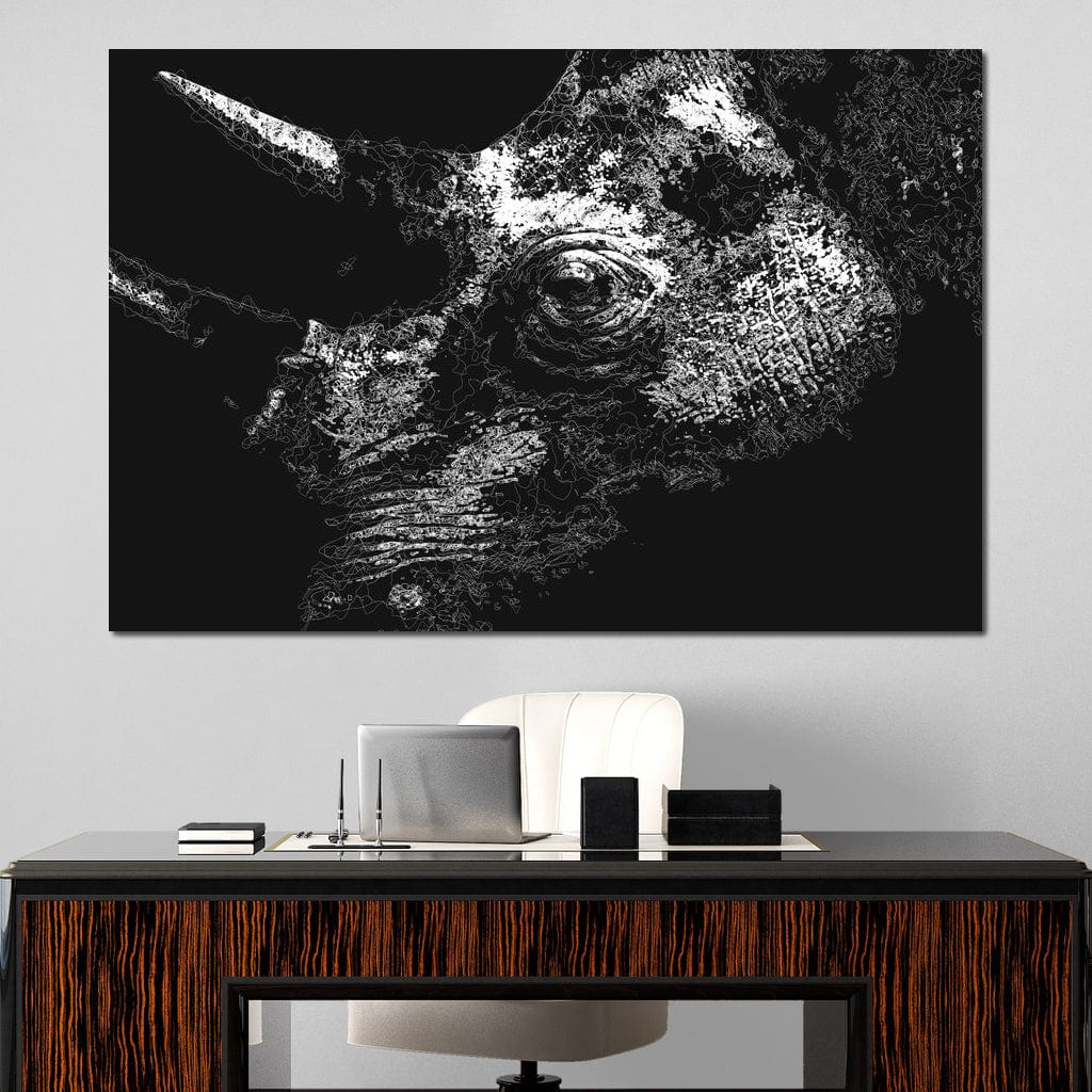 Big 5 Collection - Rhino Canvas Wall Art