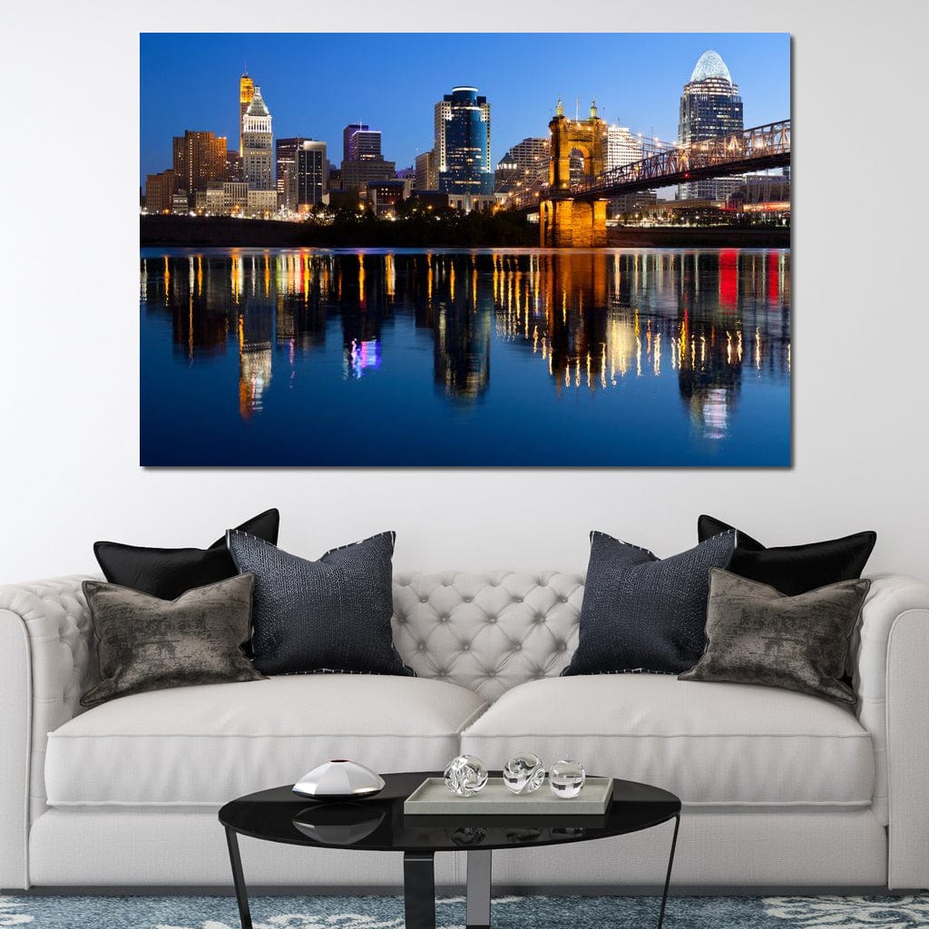 Cincinnati Skyline Canvas Wall Art