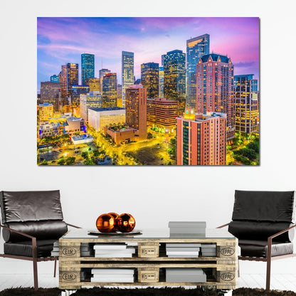 Houston Skyline Canvas Wall Art