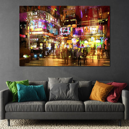 Erythracus Market Canvas Wall Art