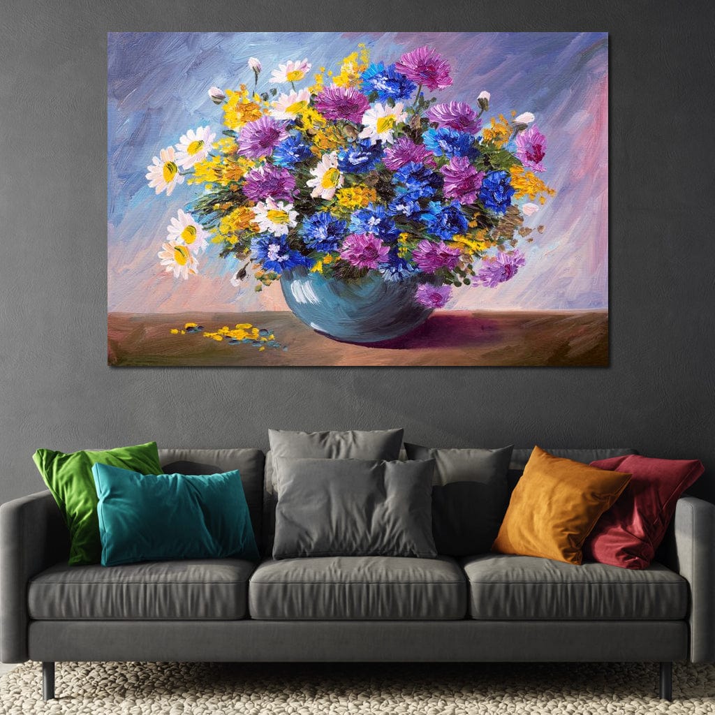 Bouquet of Wildflowers Canvas Wall Art