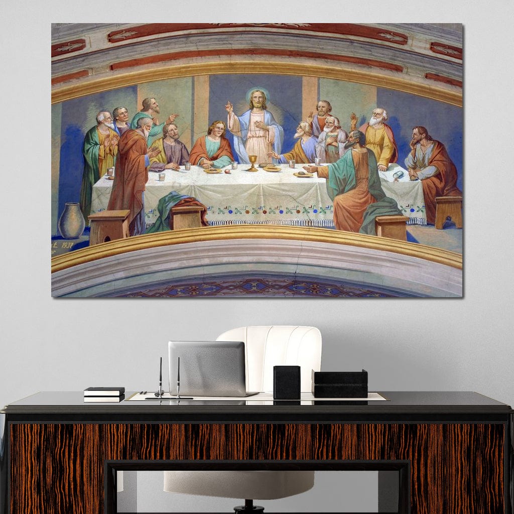 Last Supper Fresco Canvas Wall Art