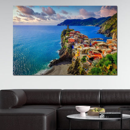 Vernazza Village Canvas Wall Art