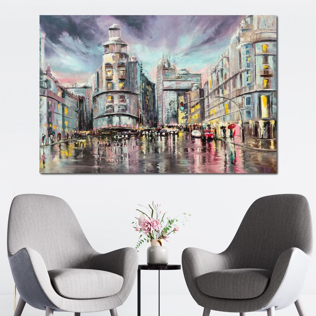 Avenue de Paris Canvas Wall Art