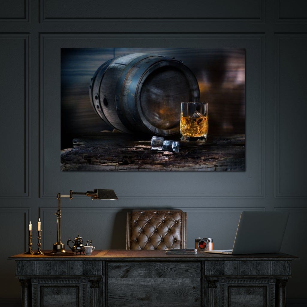 Keg of Whiskey Canvas Wall Art