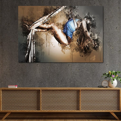 Acrobat Elegance Canvas Wall Art