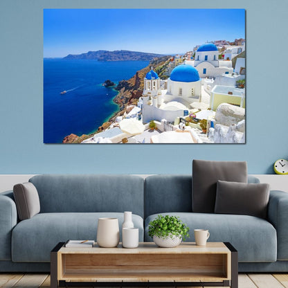 Santorini Canvas Wall Art