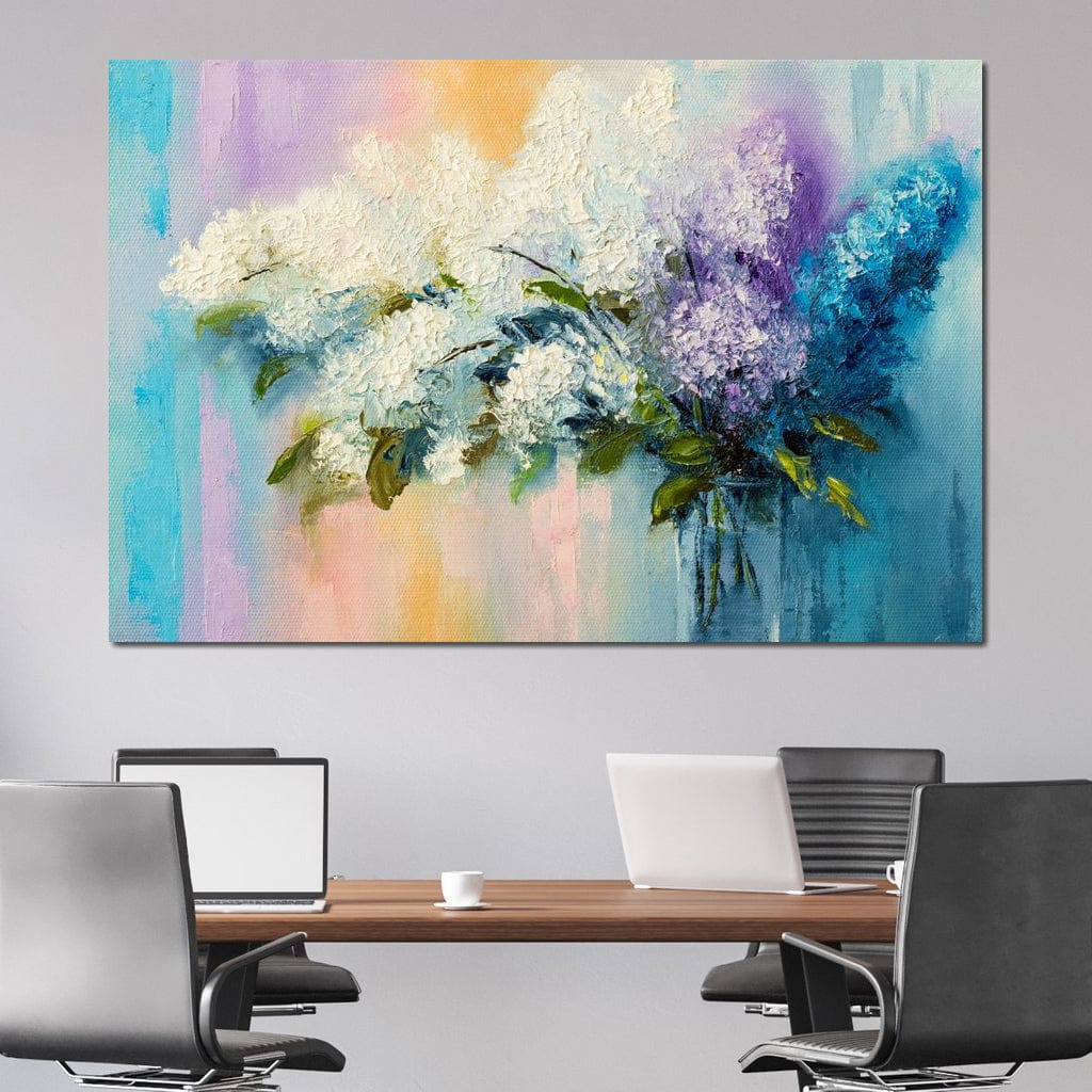 Lilac Flowers Canvas Wall Art