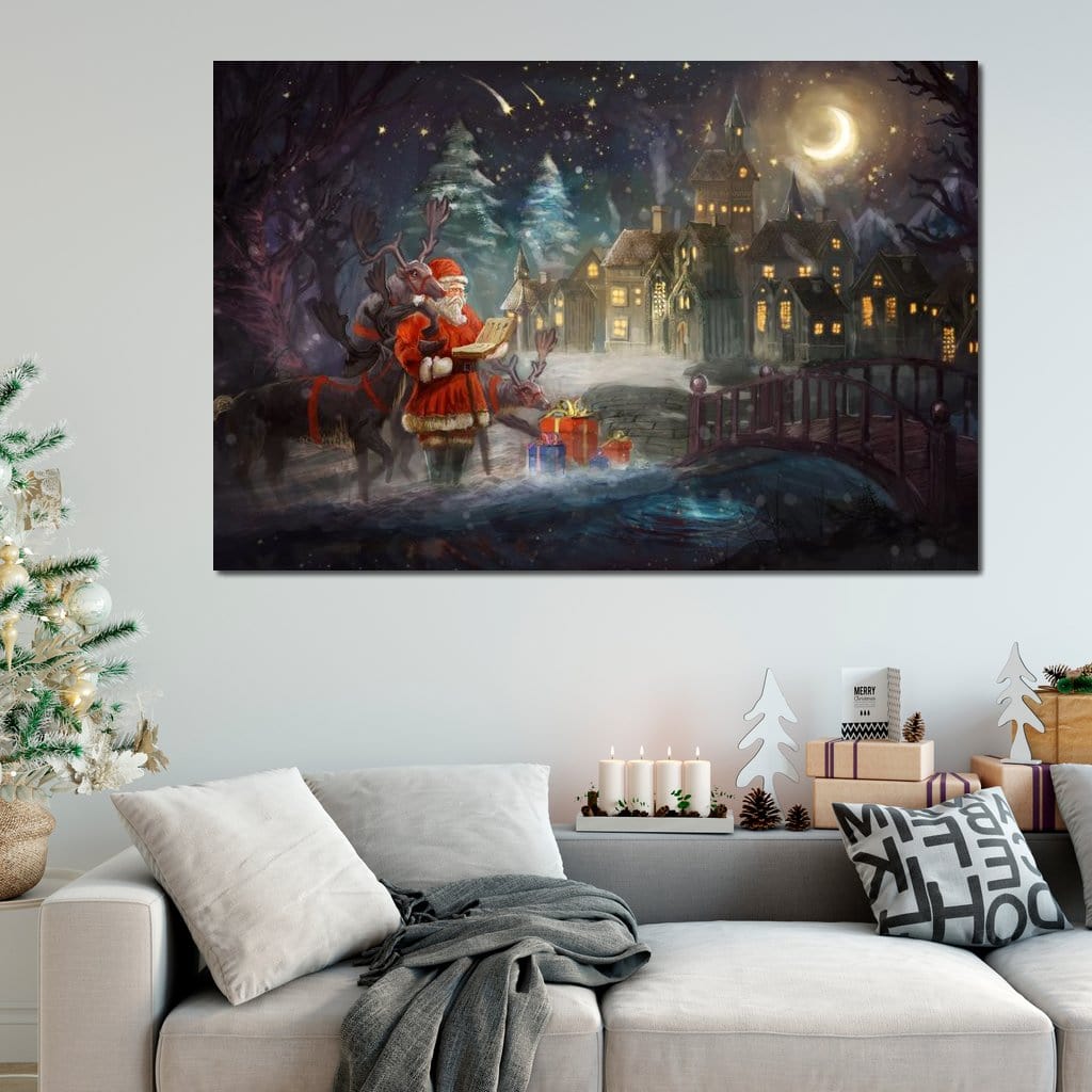 Santa Claus Canvas Wall Art