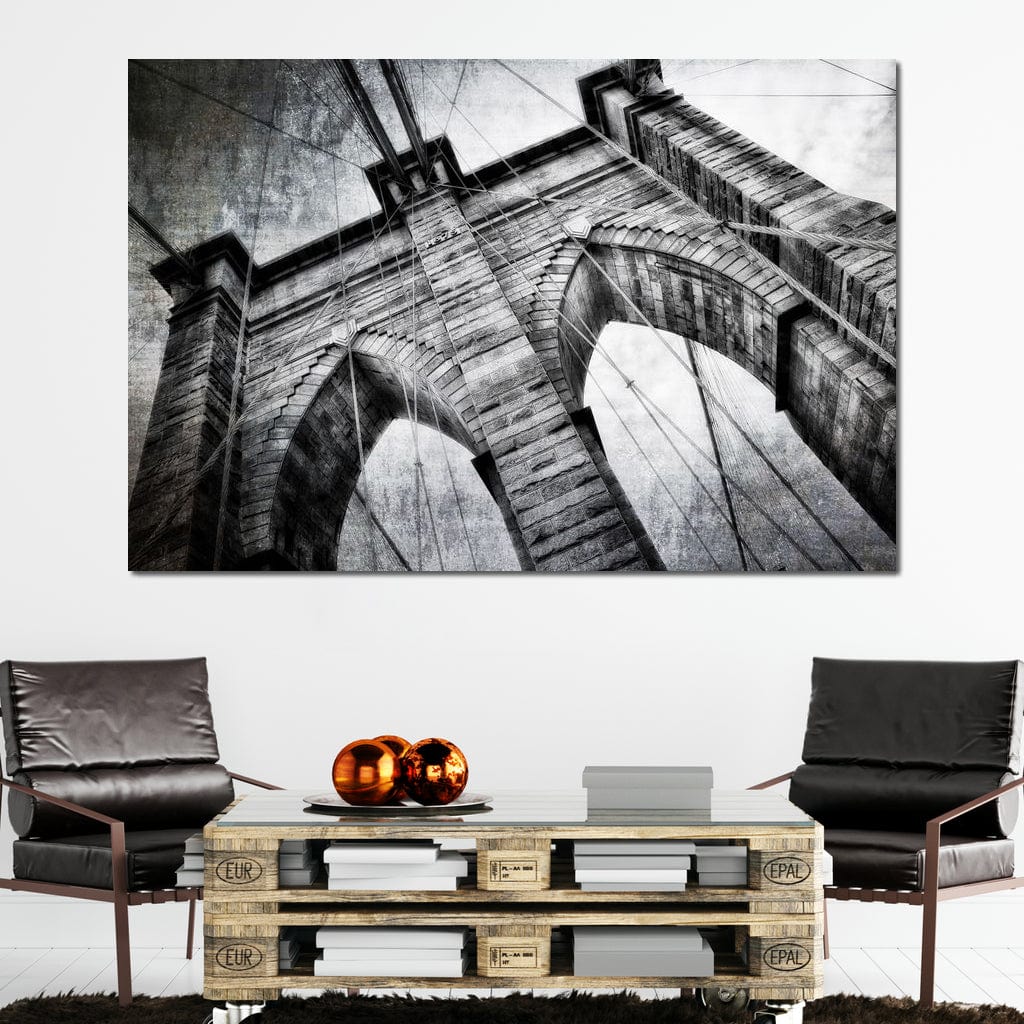 Brooklyn Bridge Arch Canvas Wall Art