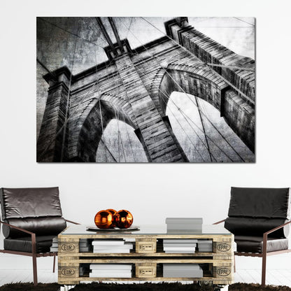 Brooklyn Bridge Arch Canvas Wall Art