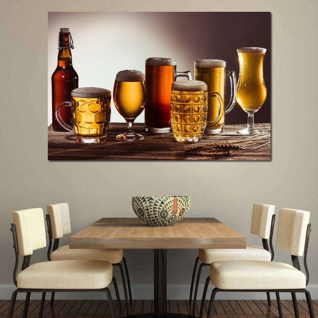 Beer Types Canvas Wall Art
