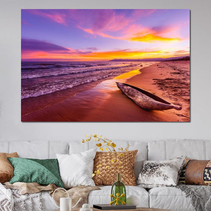 Lake Malawi Sunset Canvas Wall Art