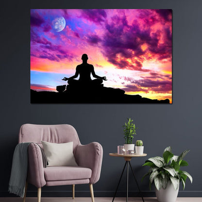 Master of Yoga Canvas Wall Art