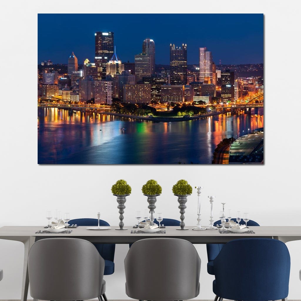 Pittsburgh Skyline Canvas Wall Art