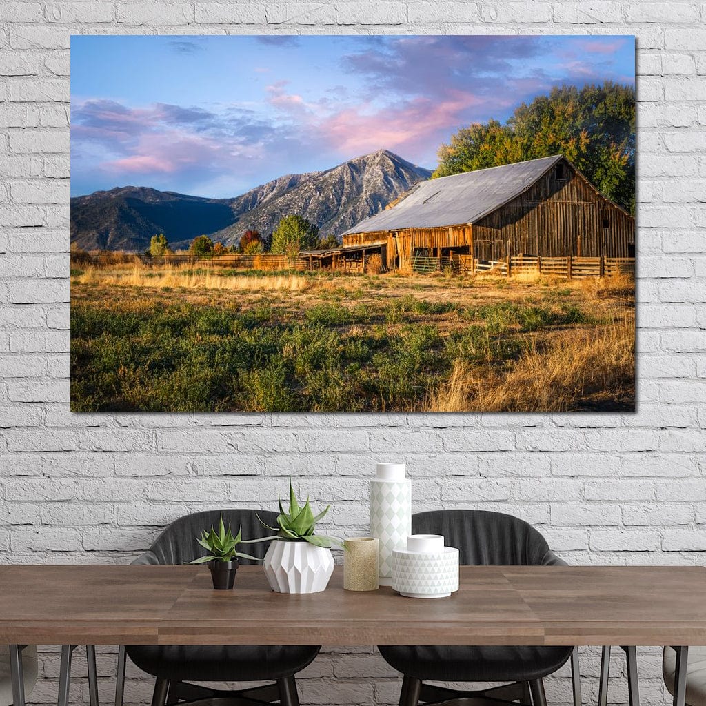 Sunrise at the Ranch Canvas Wall Art
