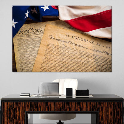 July 4th, 1776 Canvas Wall Art