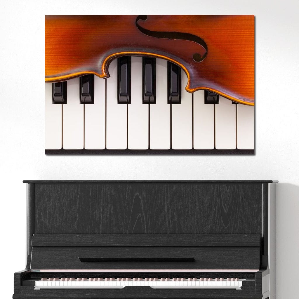 Violin & Piano Canvas Wall Art