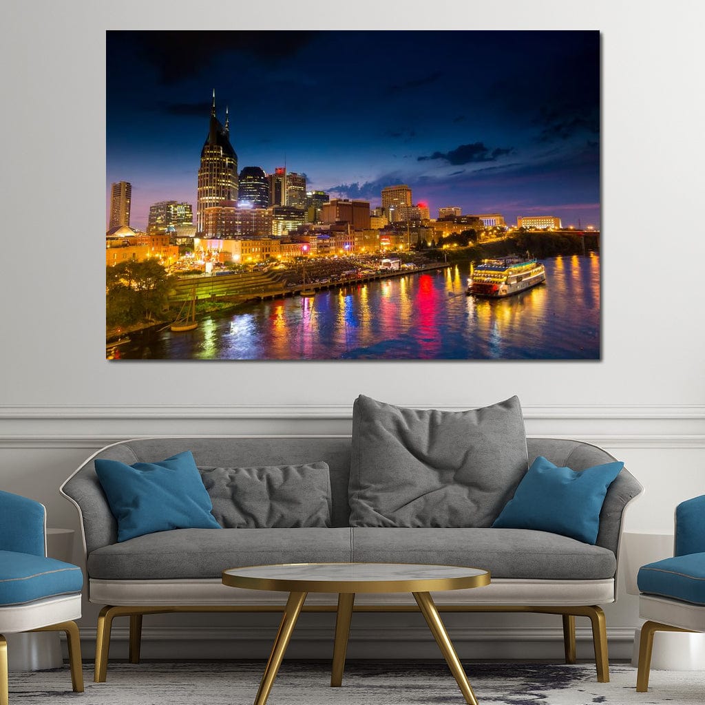 Nashville Skyline Canvas Wall Art