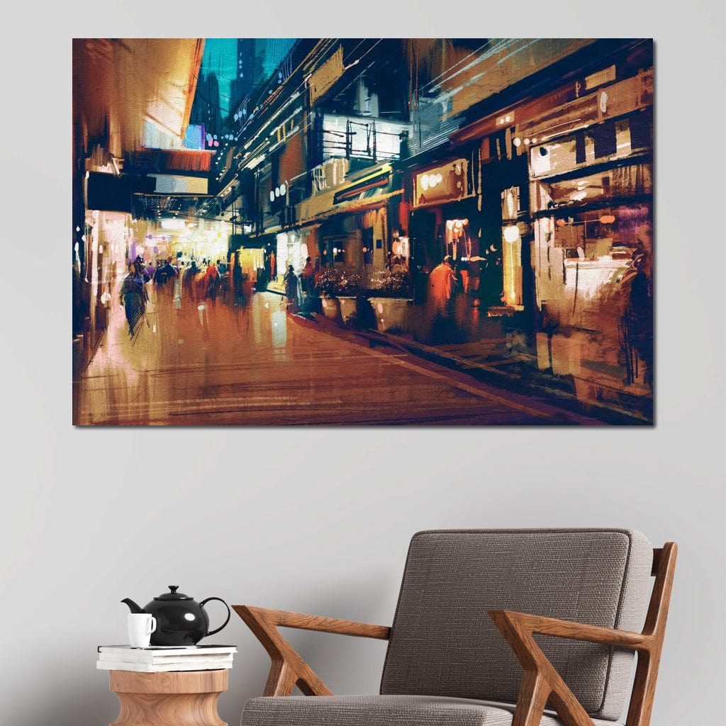 City Market Canvas Wall Art