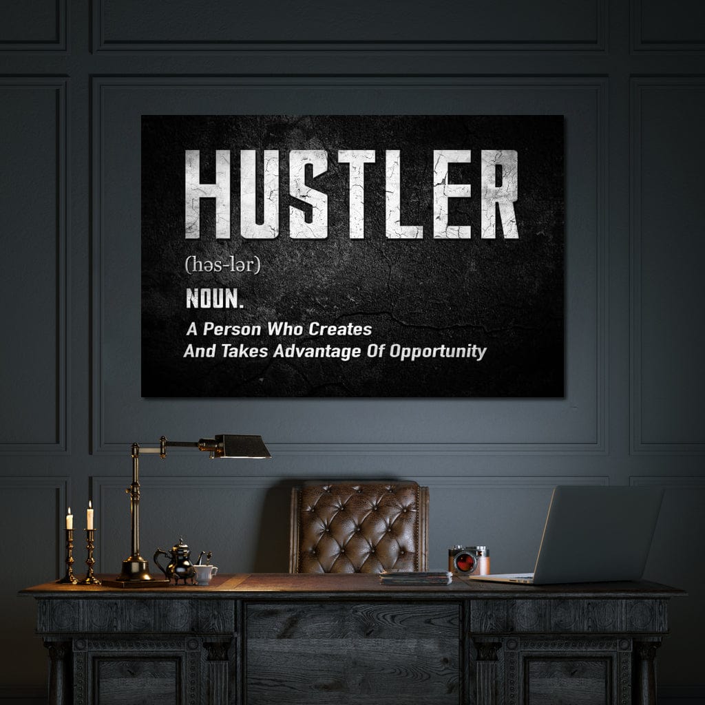 Hustle Canvas Wall Art