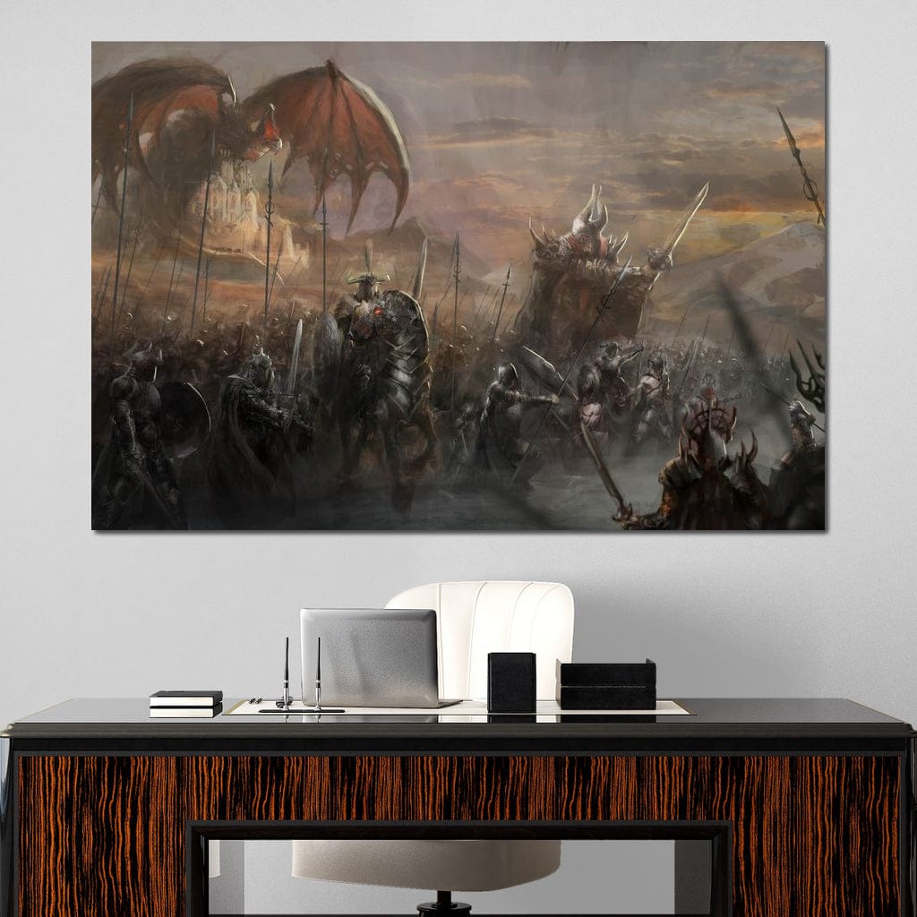 Fantasy Battlefield Canvas Wall Art