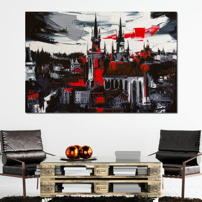 Medieval City Canvas Wall Art