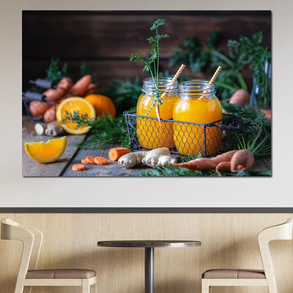 Fresh Orange Juice Canvas Wall Art