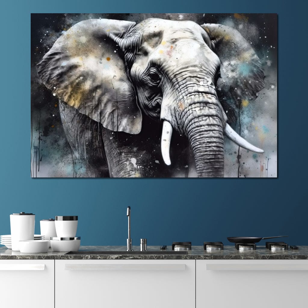 Urban Jungle: Elephant Canvas Wall Art