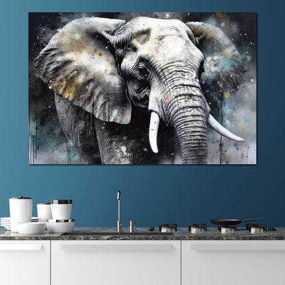 Urban Jungle: Elephant Canvas Wall Art
