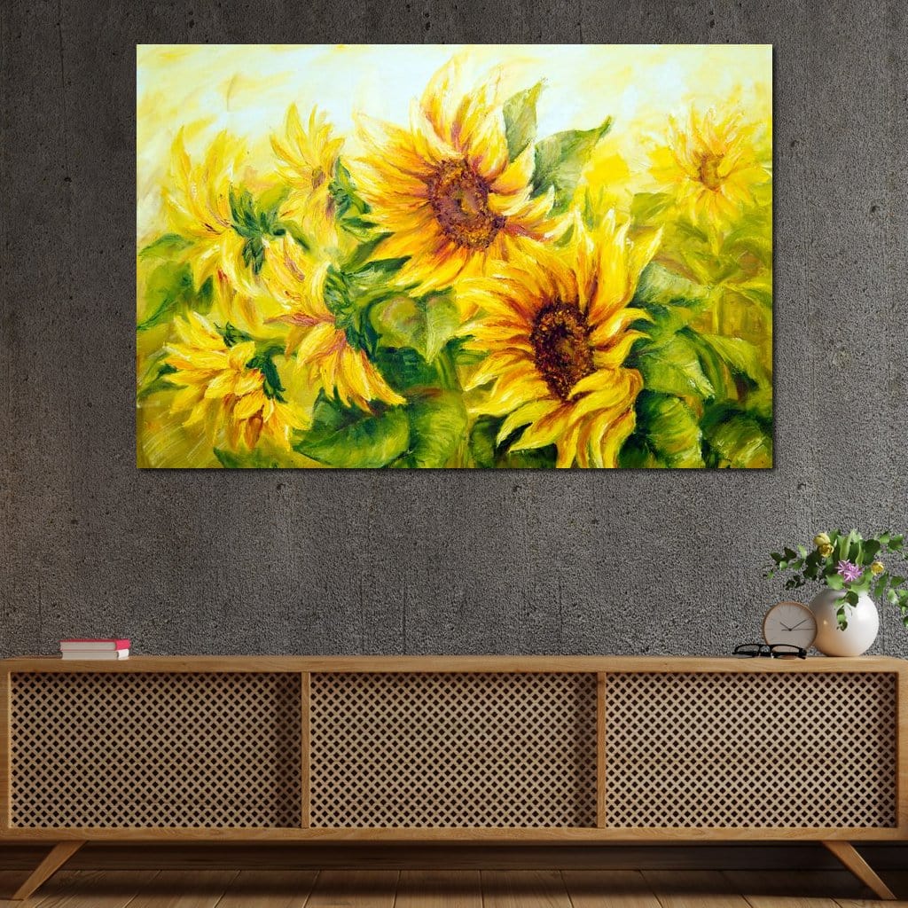 Beautiful Sunflowers Canvas Wall Art