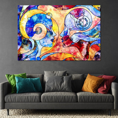 Face to Face Canvas Wall Art