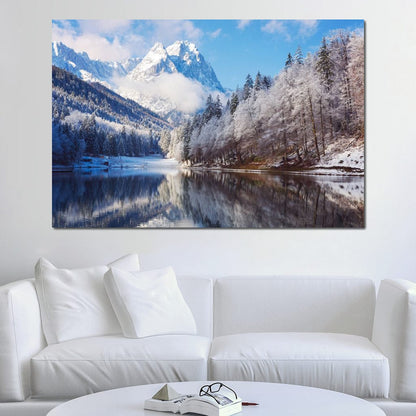 Winter in the Rockies Canvas Wall Art