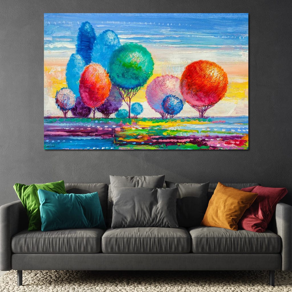 Autumn Fantasy Forest Canvas Wall Art