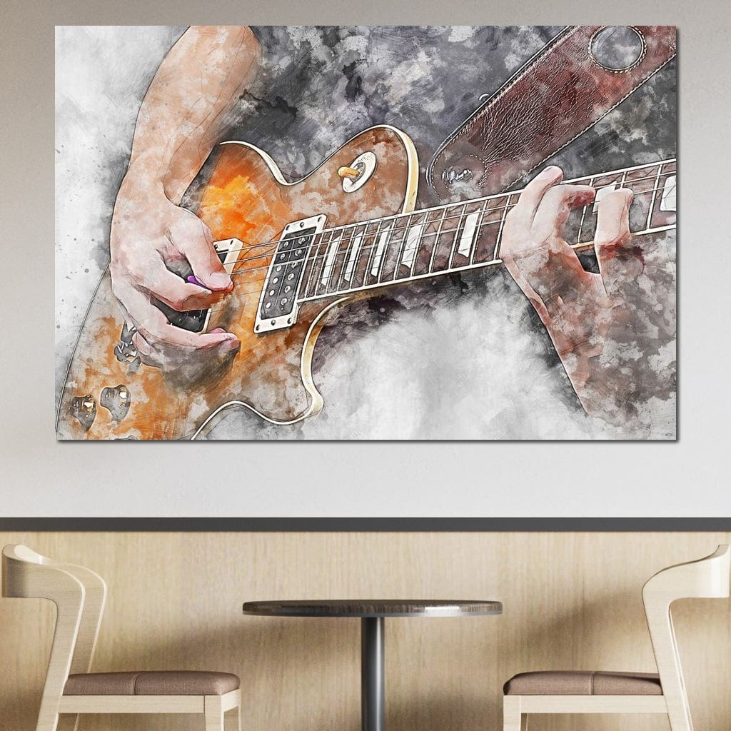 Electric Guitar - Mateo Canvas Wall Art