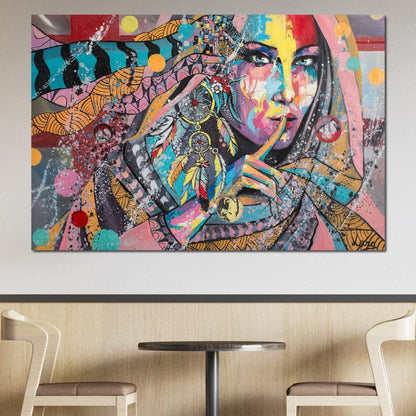 Mary Portrait Canvas Wall Art