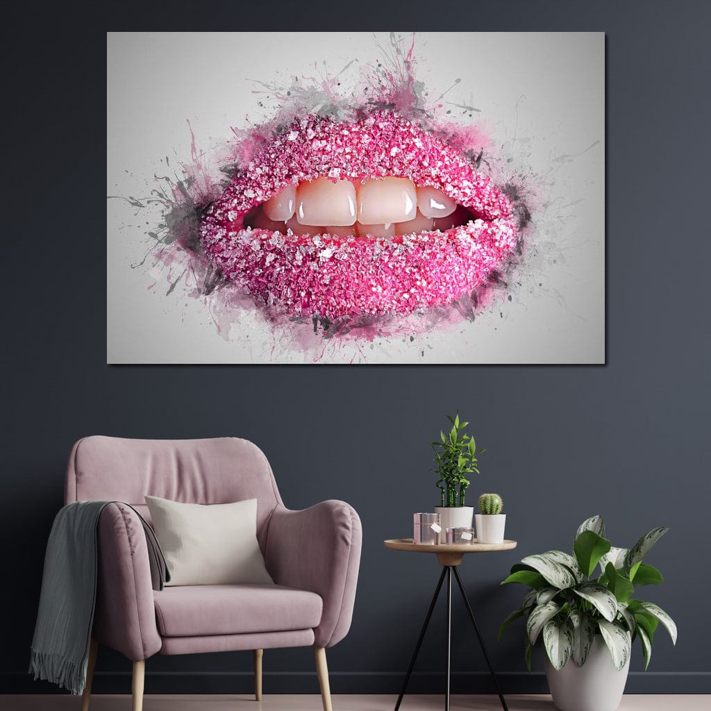 Sugar Lips Canvas Wall Art