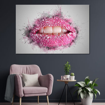 Sugar Lips Canvas Wall Art
