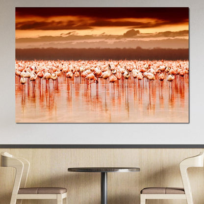 Lake Nakuru Flamingos Canvas Wall Art
