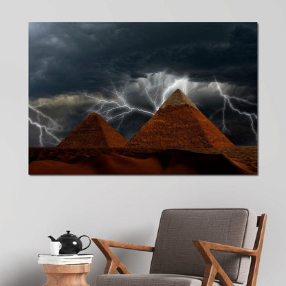 Pyramids of Giza Canvas Wall Art