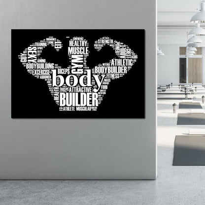 Body Builder Canvas Wall Art