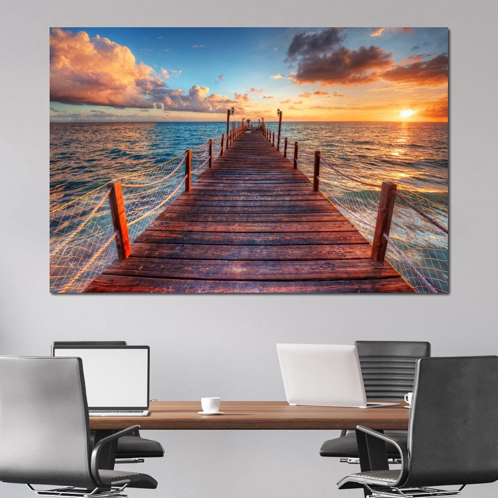 West Coast Sunset Canvas Wall Art
