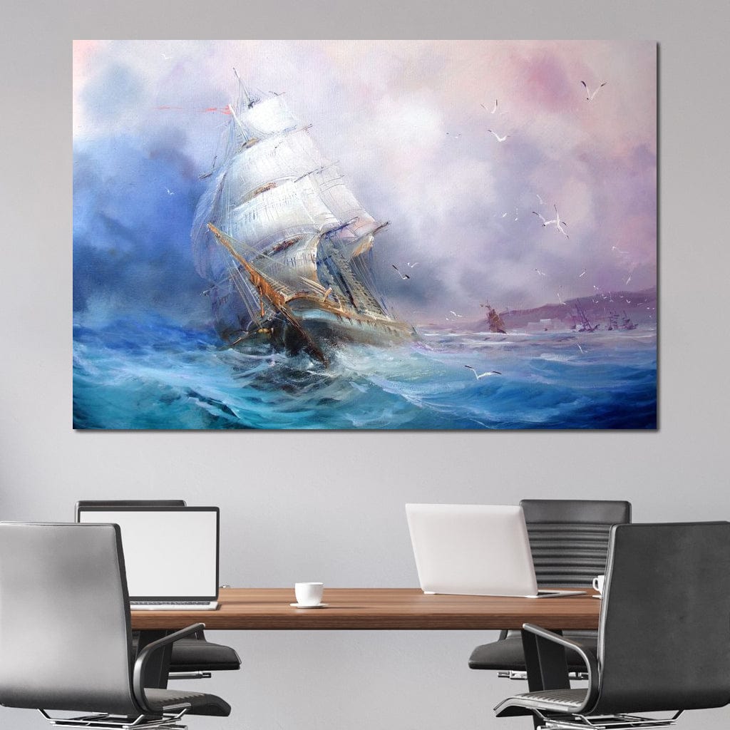 Trading Ship Canvas Wall Art
