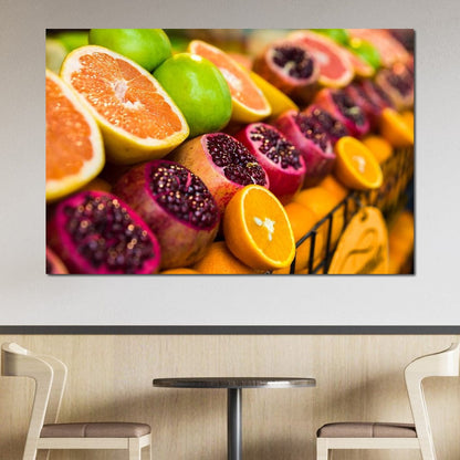 Istanbul Fruit Market Canvas Wall Art