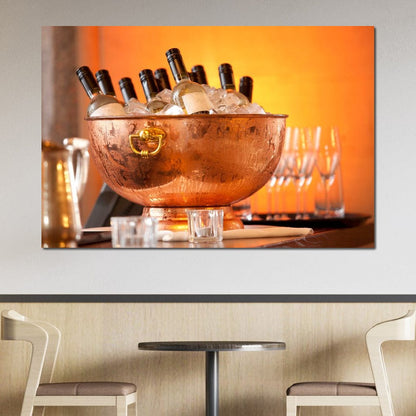 Chilled Wine Canvas Wall Art