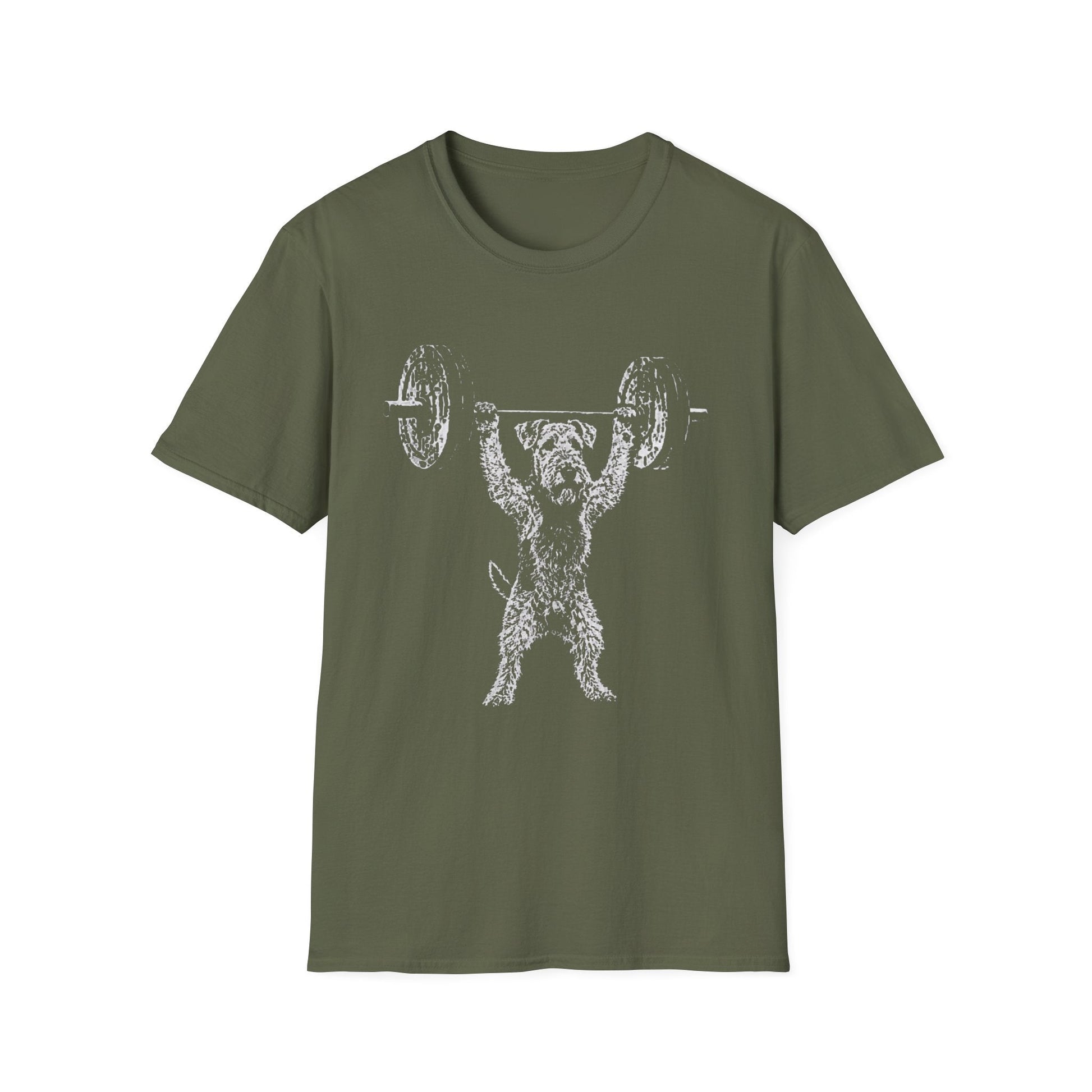 Airedale Terrier Powerlifting Tee