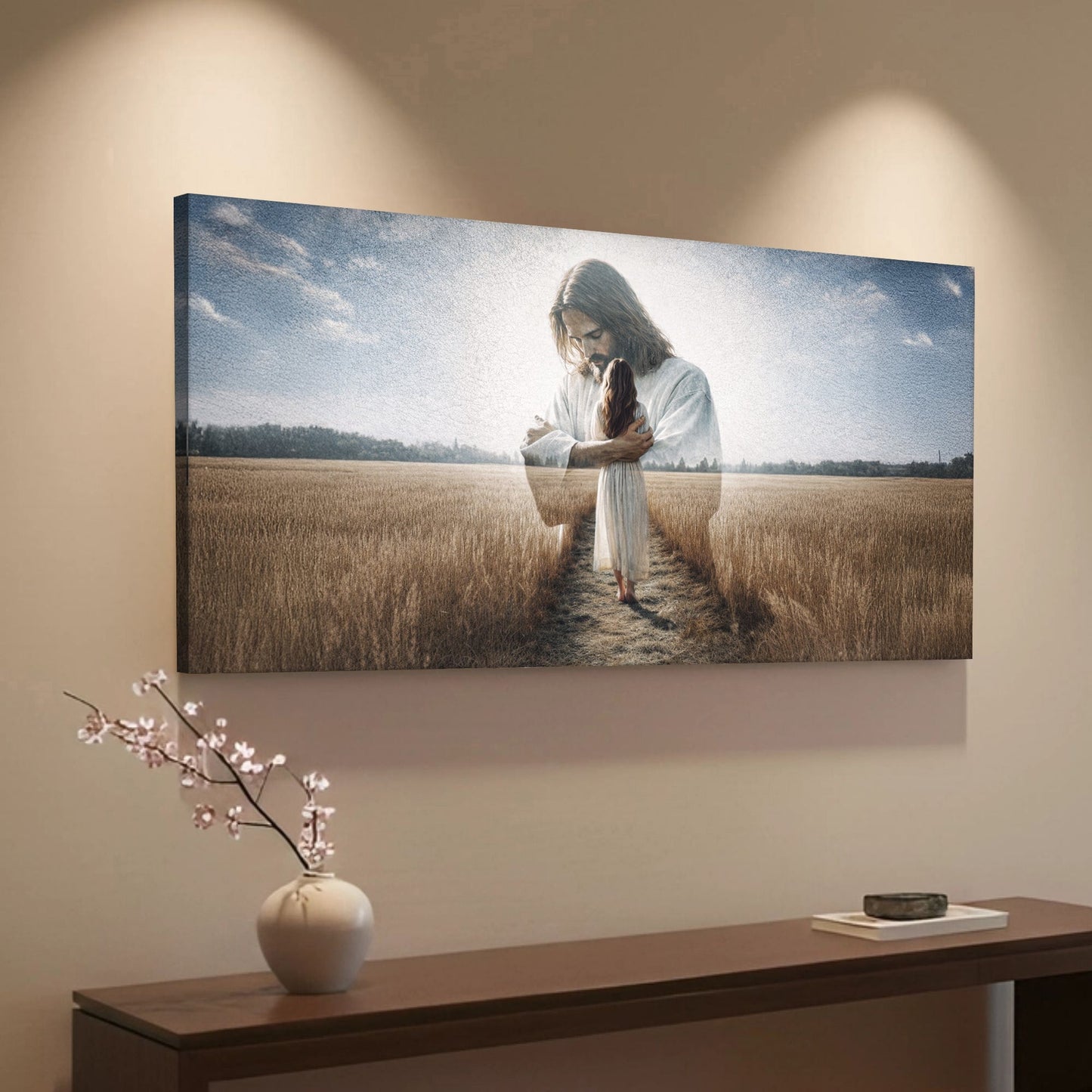 Embraced by God’s Love Faith Wall Art