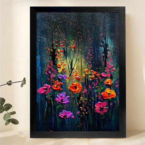 W290 Natural Wood Canvas – Abstract Art | Perfect for Living Room & Office