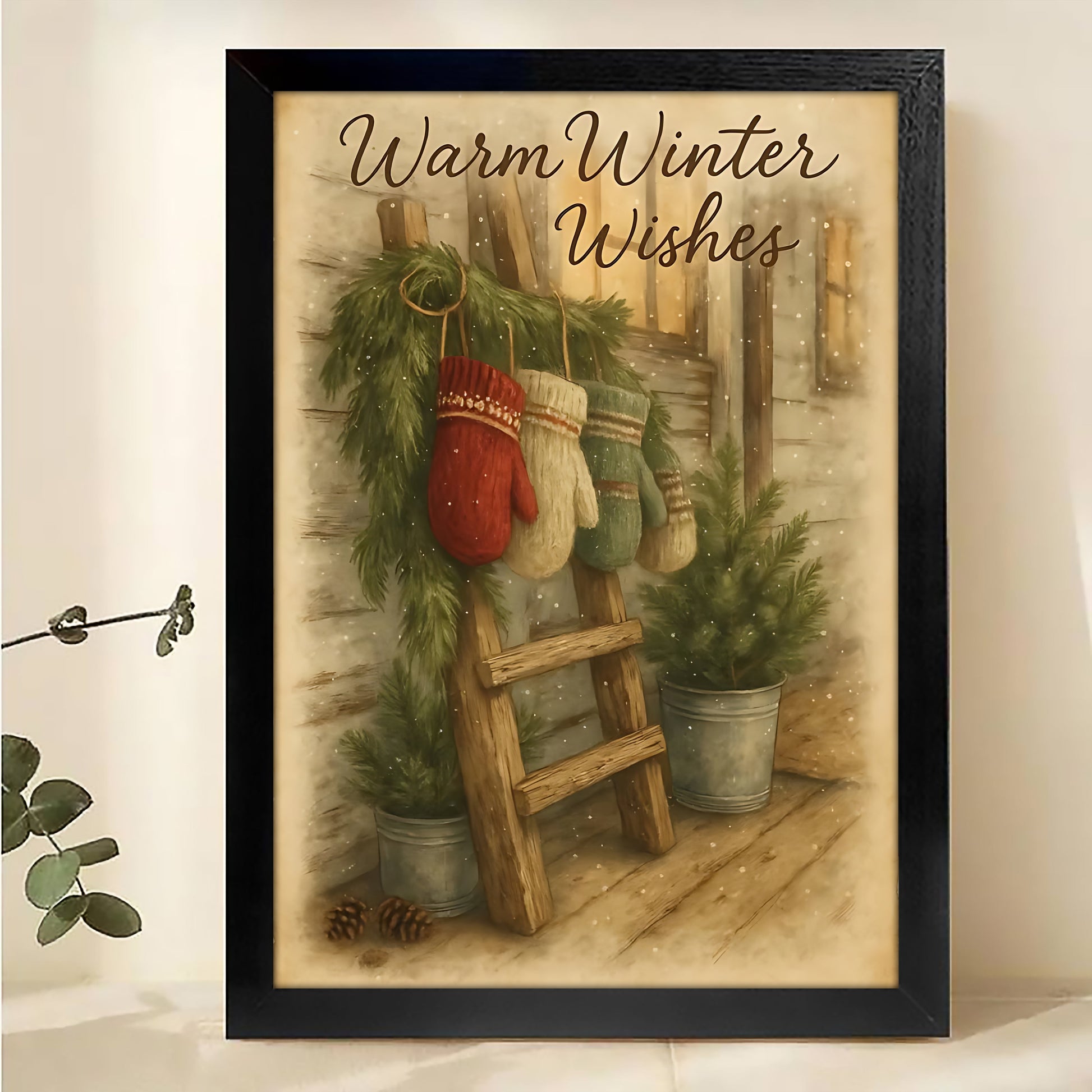 W350 Natural Wood Canvas – Abstract Art | Perfect for Living Room & Office