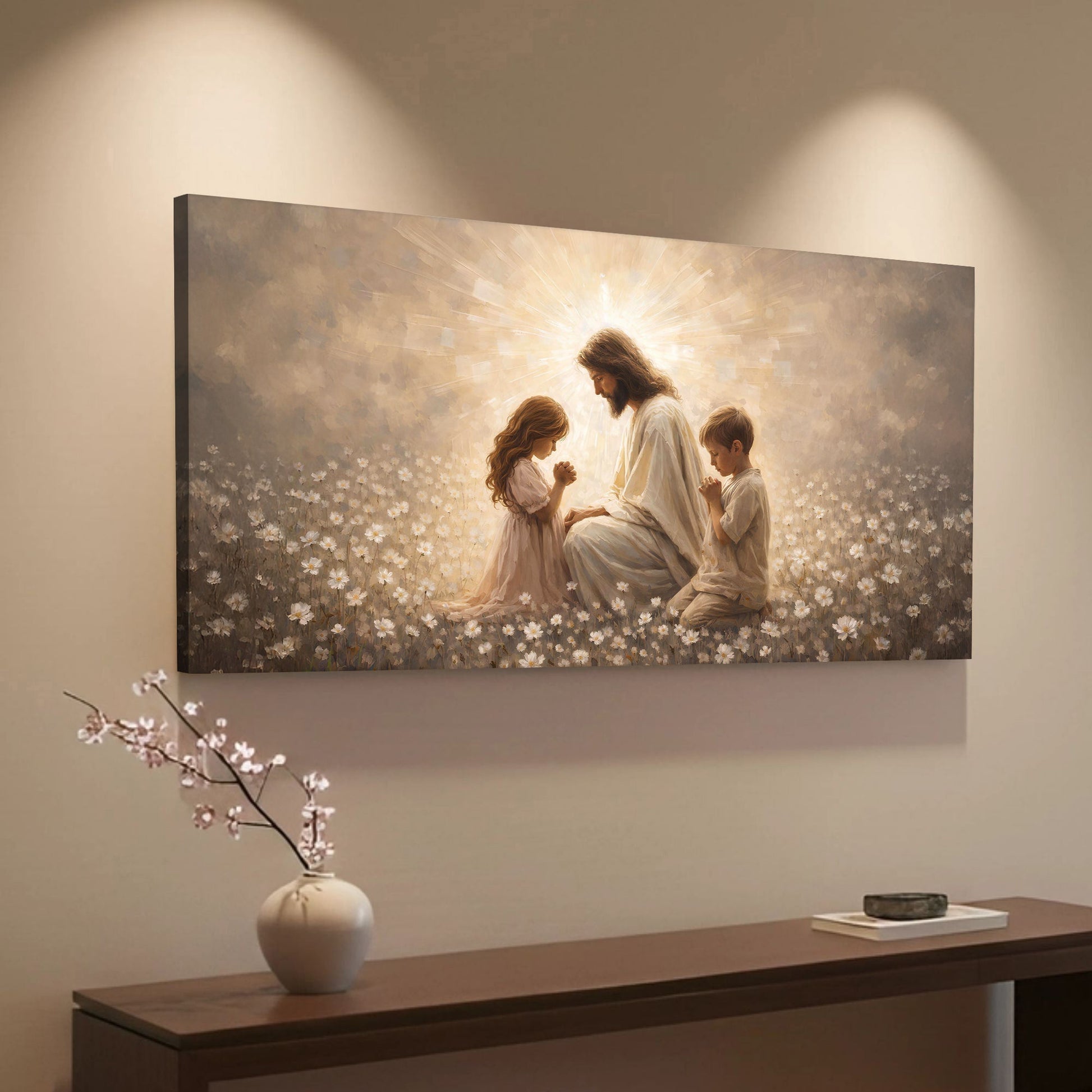 A Prayer in His Presence Faith Wall Art